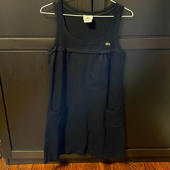 NWOT Authentic Lacoste black sleeveless dress. Size 34.Pit to pit approx.16 inch - Picture 1 of 8